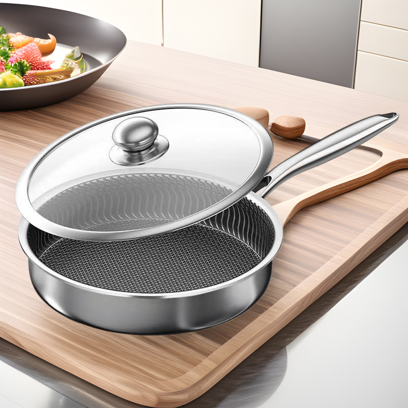 Stainless steel non stick frying pan for cookware comparison