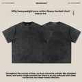 Men’s Heavyweight Washed Crew Neck T-Shirt | 300g Cotton Tee