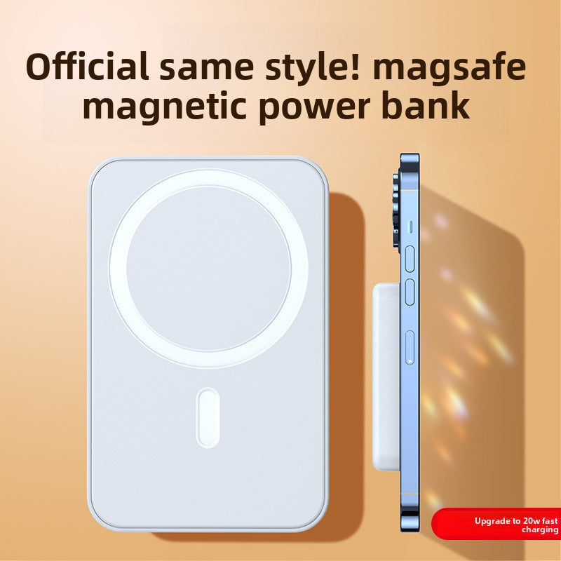 MagSafe magnetic power bank with USB-C cable and packaging box