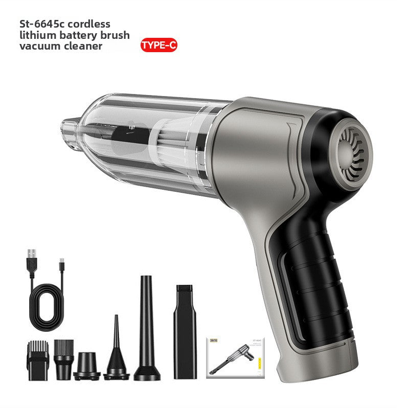 Handheld Cordless Vacuum Cleaner with Blowing and Inflation Functions