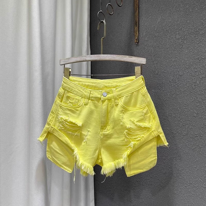 Womens Denim Shorts High Waisted – Distressed Jean Shorts for Women