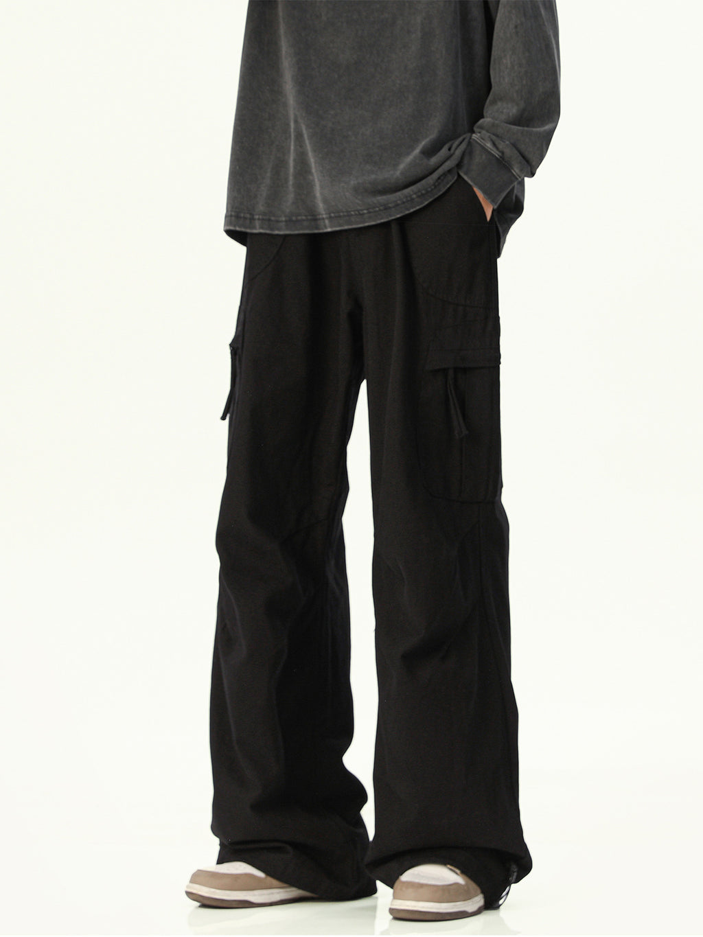 Baggy Cargo Pants for Men | Cotton Streetwear Casual Trousers