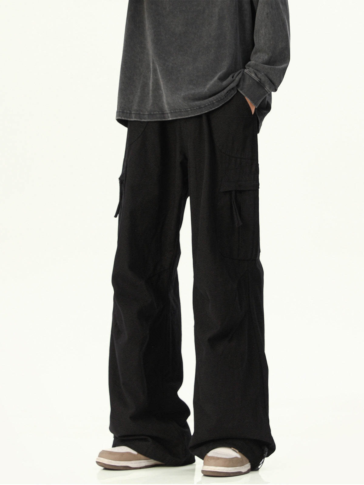 Baggy Cargo Pants for Men | Cotton Streetwear Casual Trousers