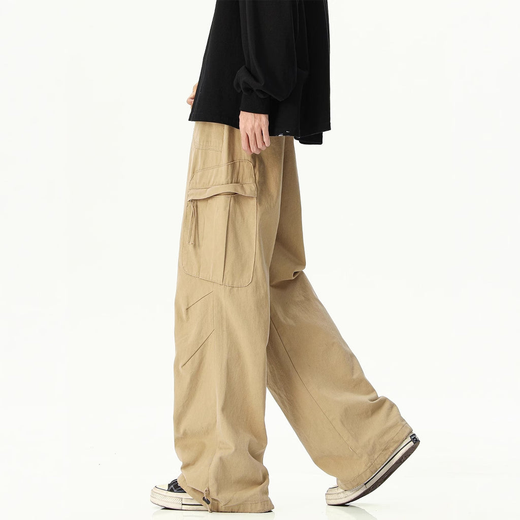 Baggy Cargo Pants for Men | Cotton Streetwear Casual Trousers