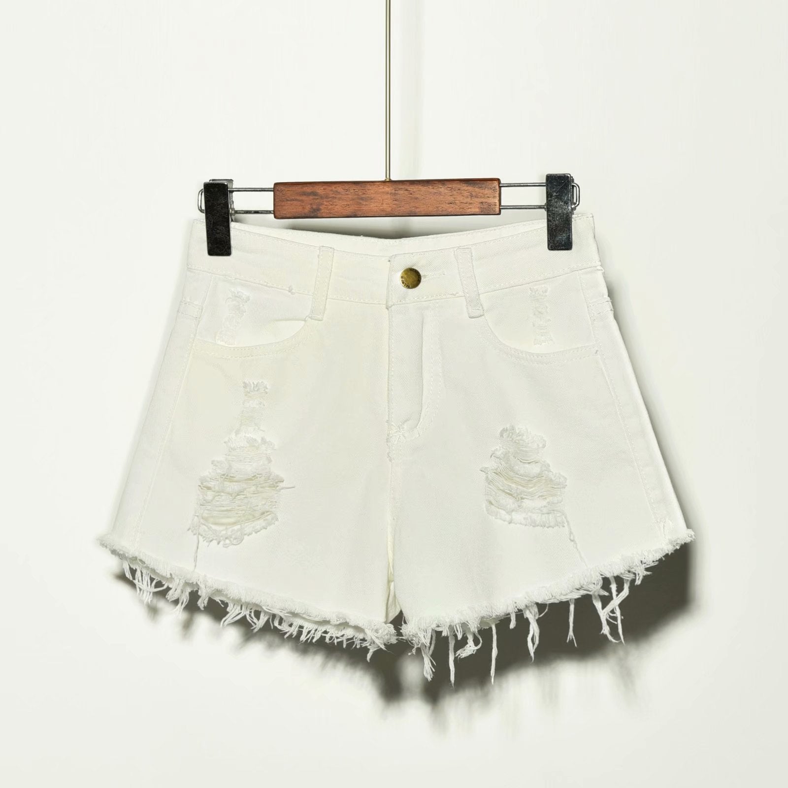 High Waist Loose Denim Shorts