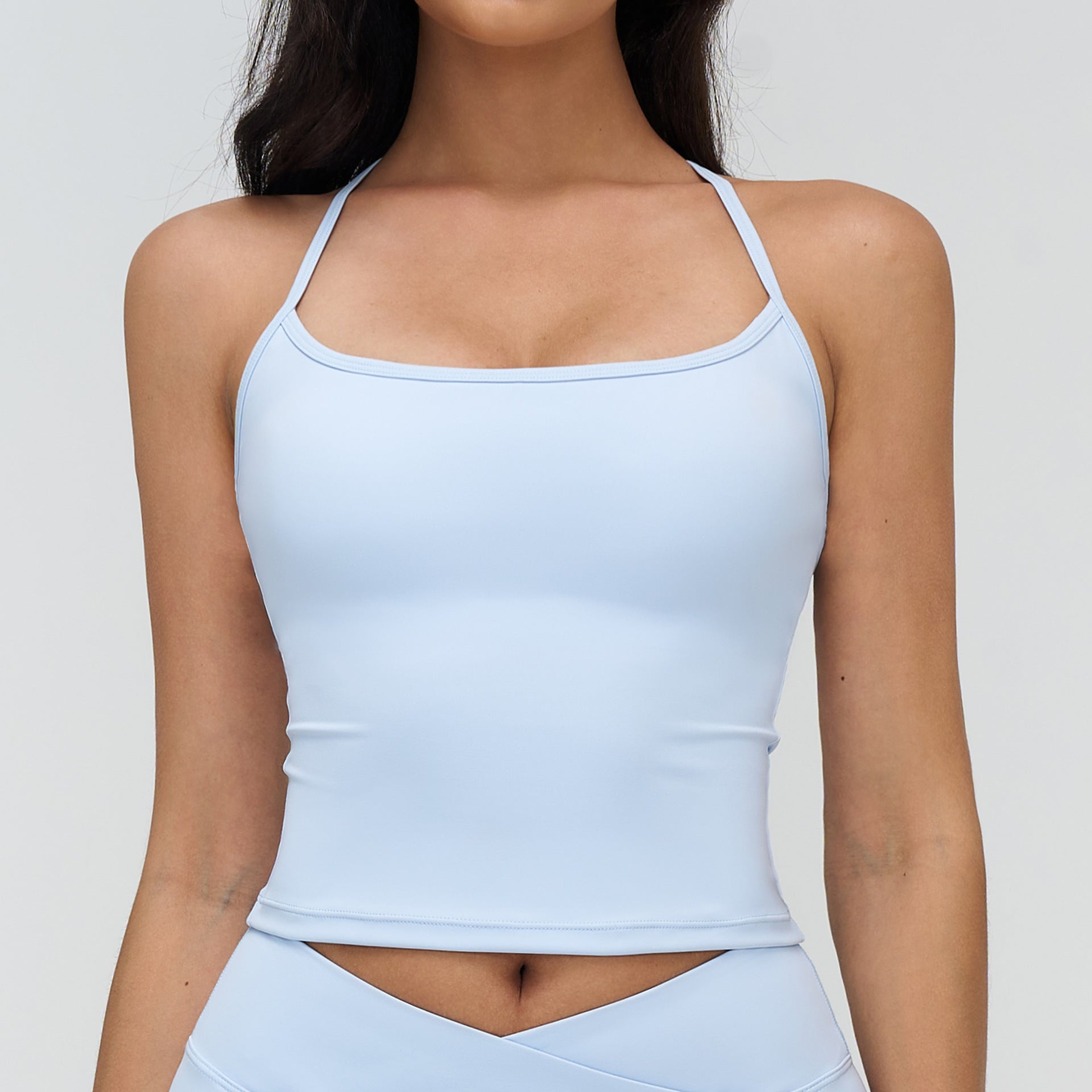 Racerback Tank Top with Built-In Bra — Padded Workout Tank Top for Women