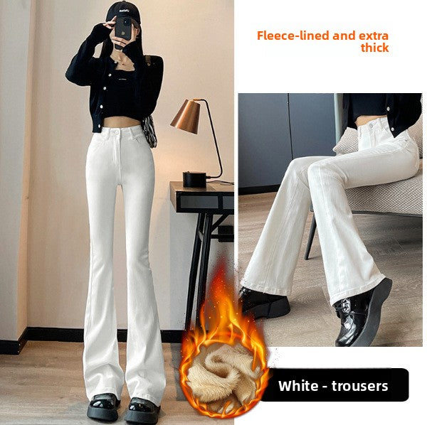High Waisted Flare Jeans for Women - Bell Bottom Wide Leg Stretch Denim Pants
