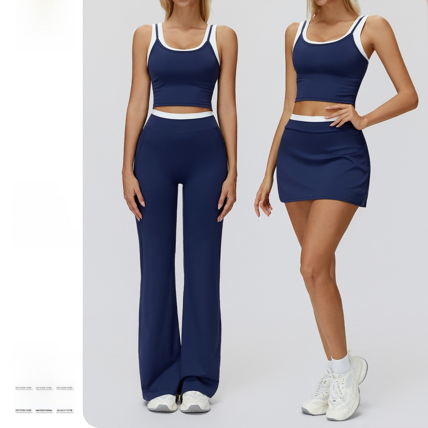 Ribbed High Waist Yoga Sports Set