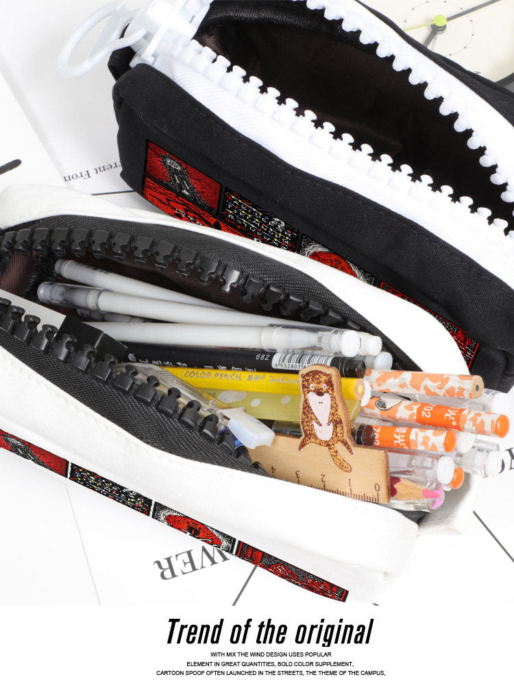 Stranger Things Demogorgon Print Canvas Pencil Case