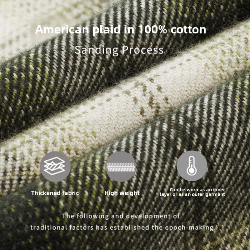 Close-up of 100% cotton brushed flannel fabric weave