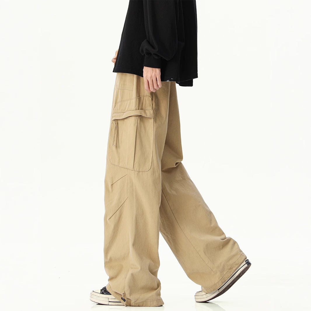 Baggy Cargo Pants for Men | Cotton Streetwear Casual Trousers