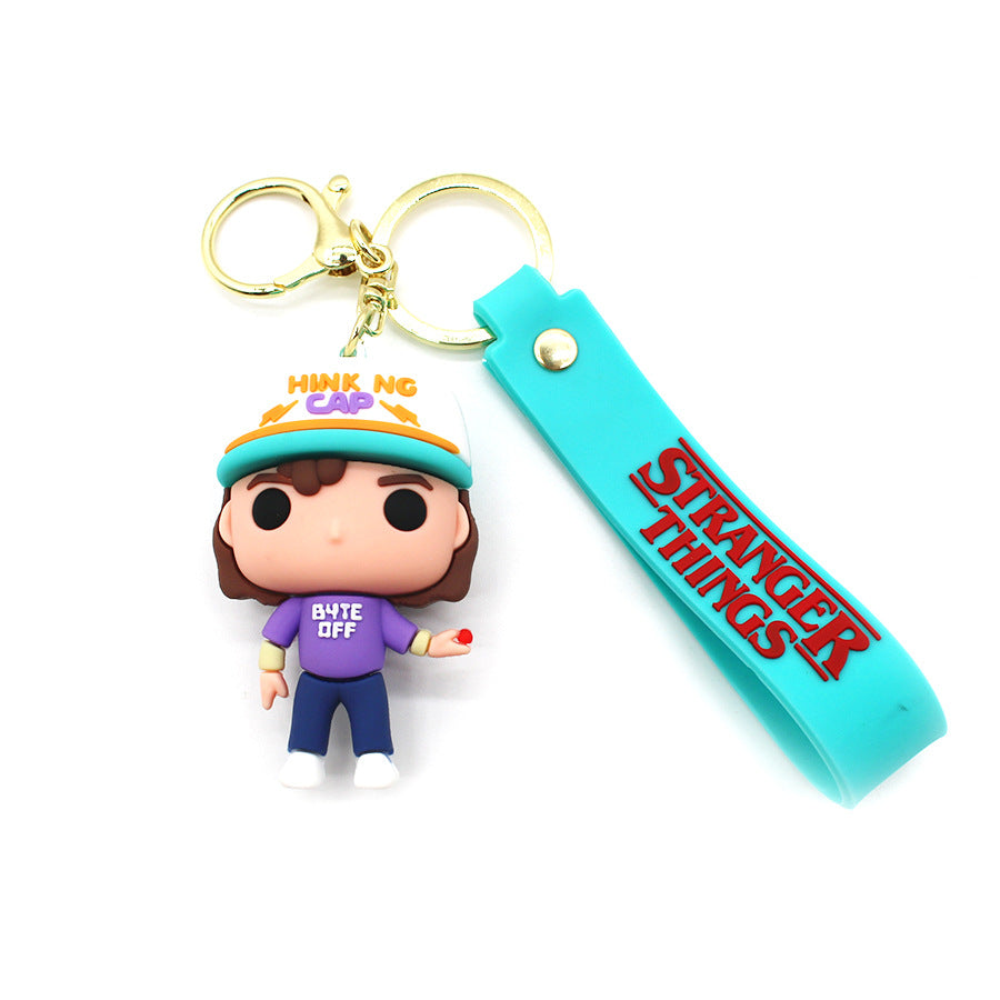 Stranger Things Keychain TV Series Pendant Luggage Hanging Ornament