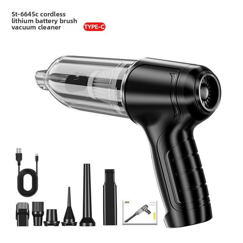 Handheld Cordless Vacuum Cleaner with Blowing and Inflation Functions