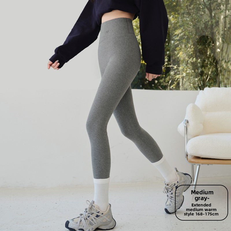 Cashmere and silk fleece-lined leggings