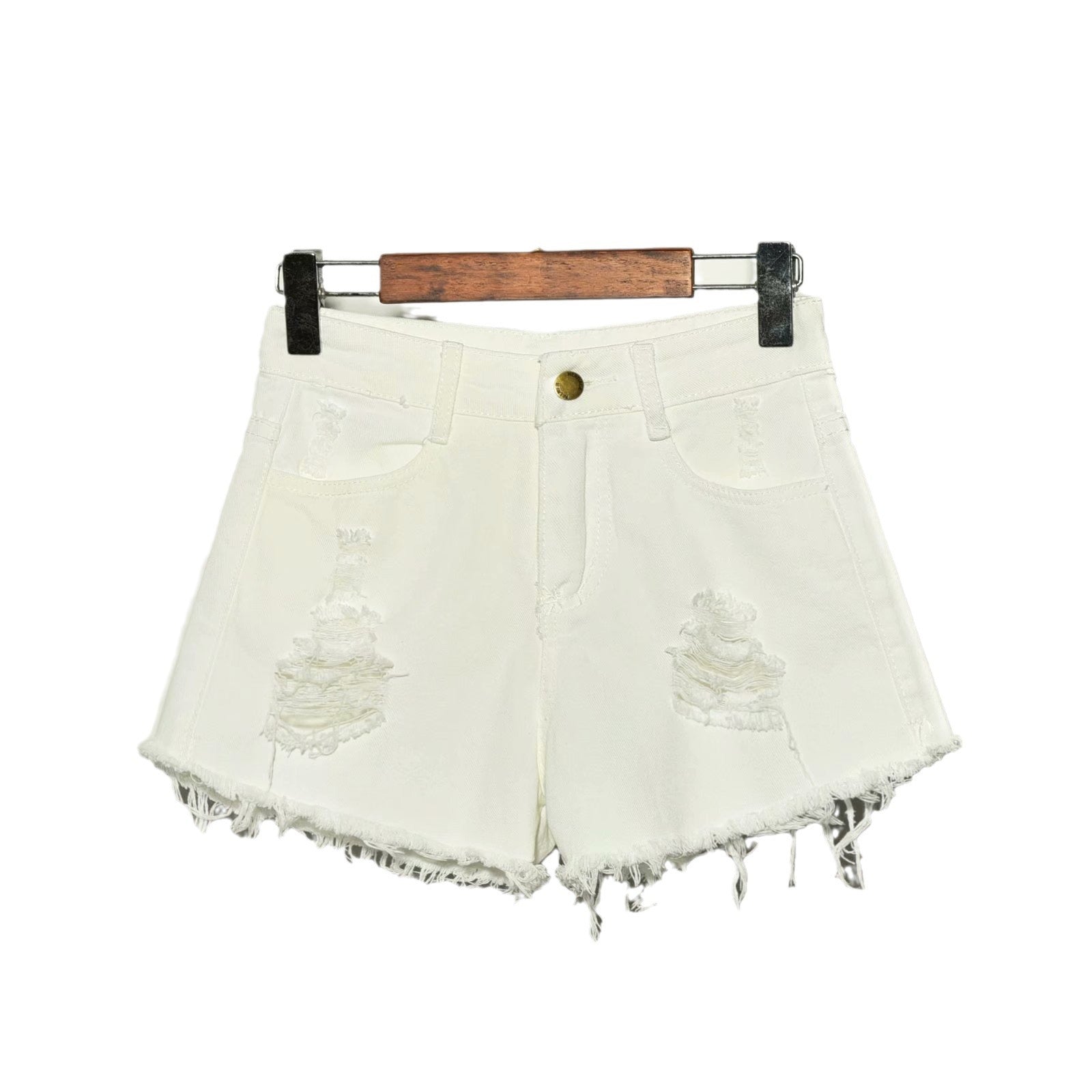 High Waist Loose Denim Shorts