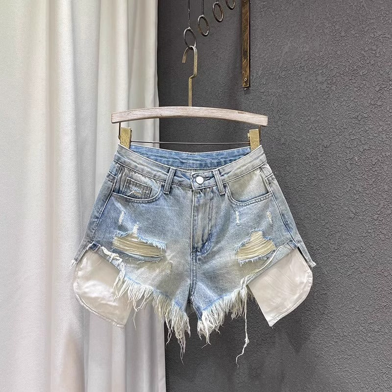 Womens Denim Shorts High Waisted – Distressed Jean Shorts for Women