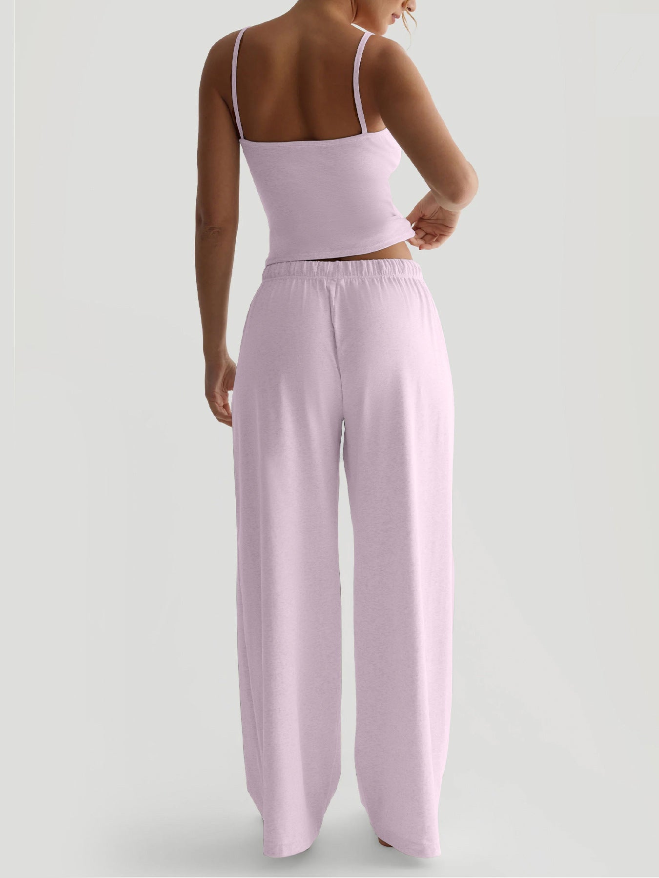 Vest and Casual Wide-Leg Pants Set