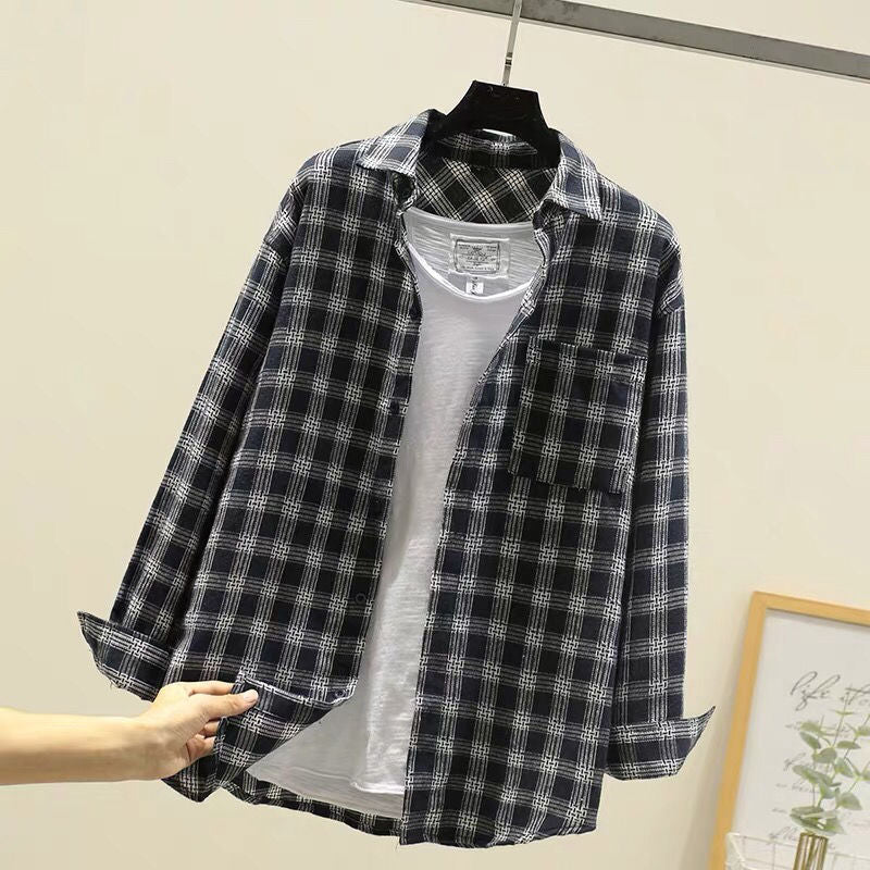Men's burgundy and black plaid long sleeve shirt, sleeve cuff detail