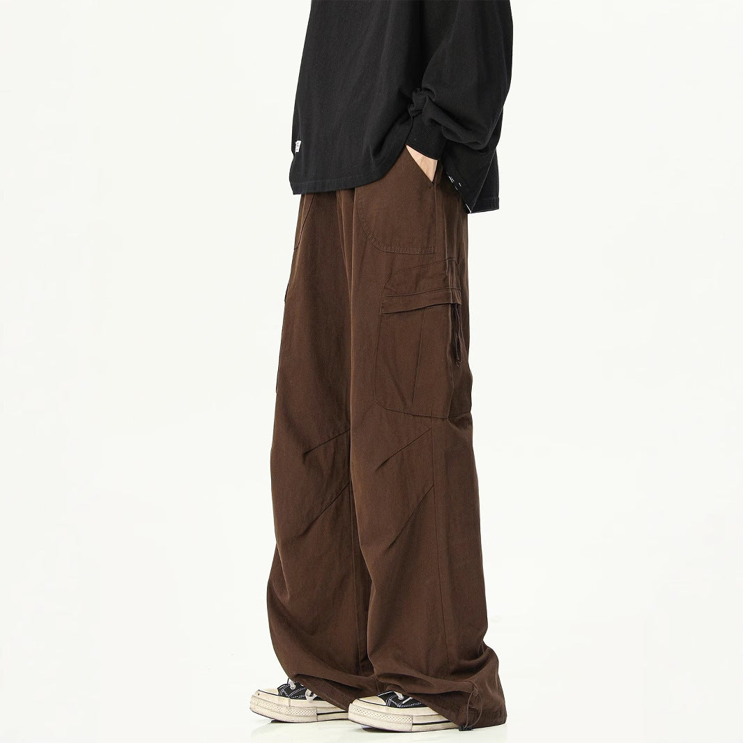 Baggy Cargo Pants for Men | Cotton Streetwear Casual Trousers