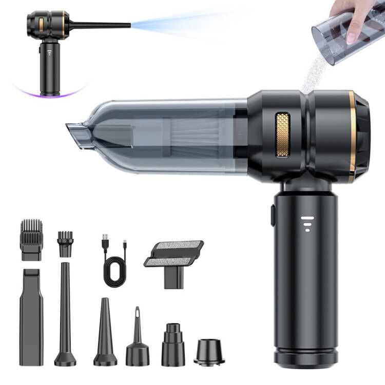 Handheld Cordless Vacuum Cleaner with Blowing and Inflation Functions