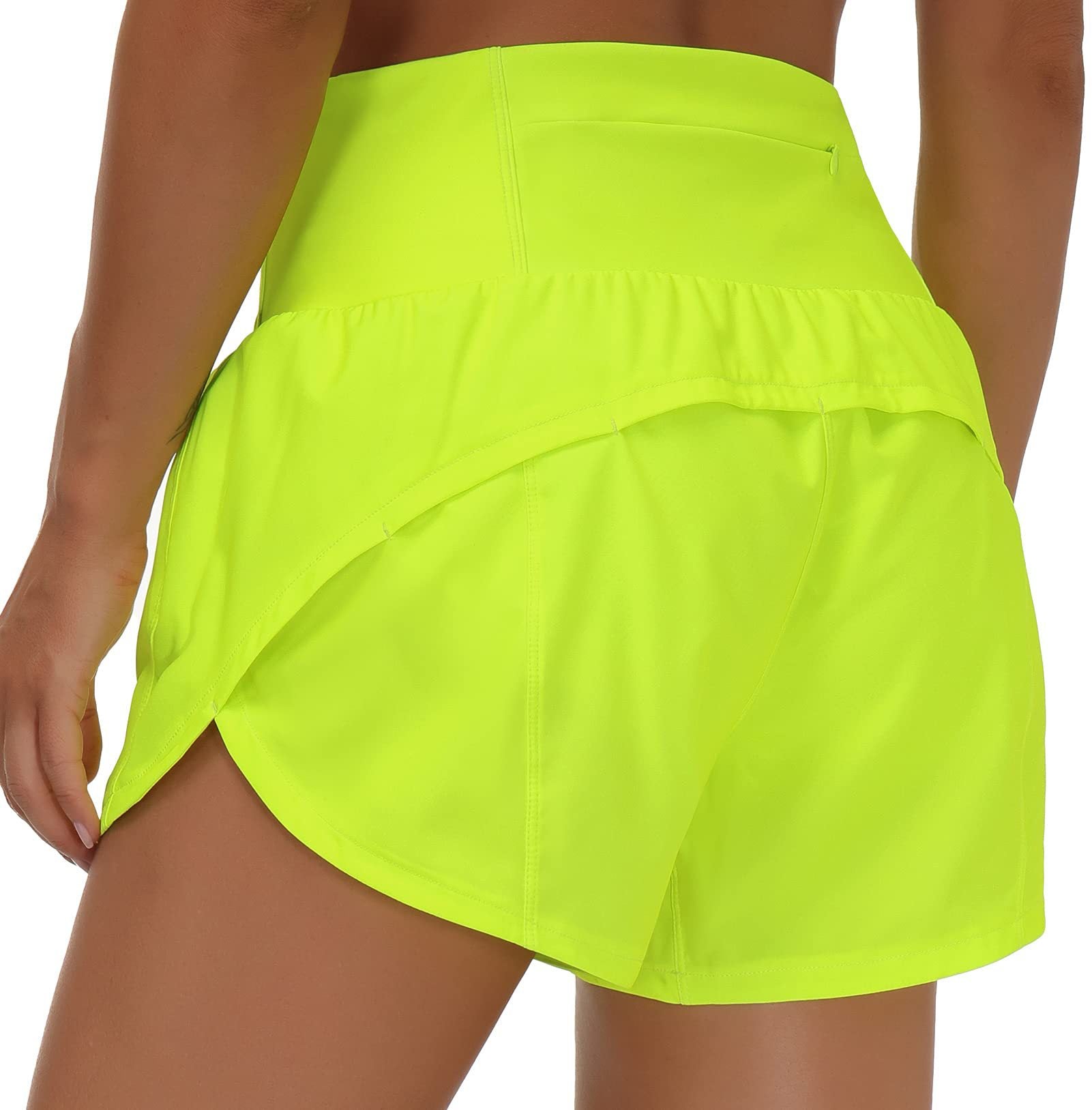 Women’s High-Waisted 4” Quick-Dry Running Shorts with Pocket