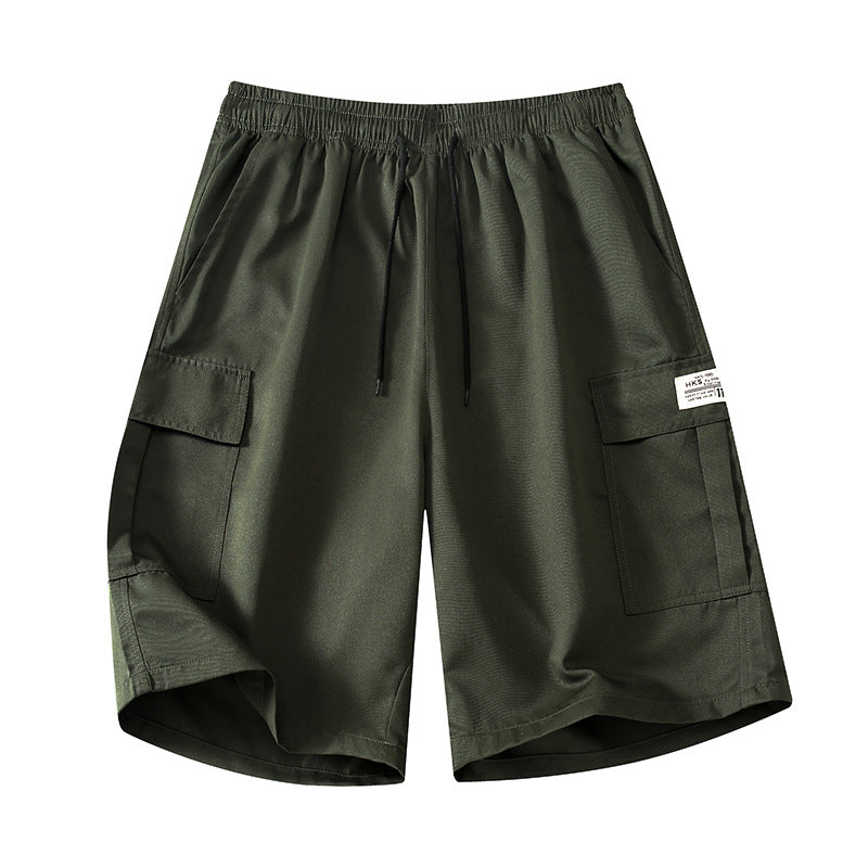 Men’s Elastic Waist Cargo Shorts