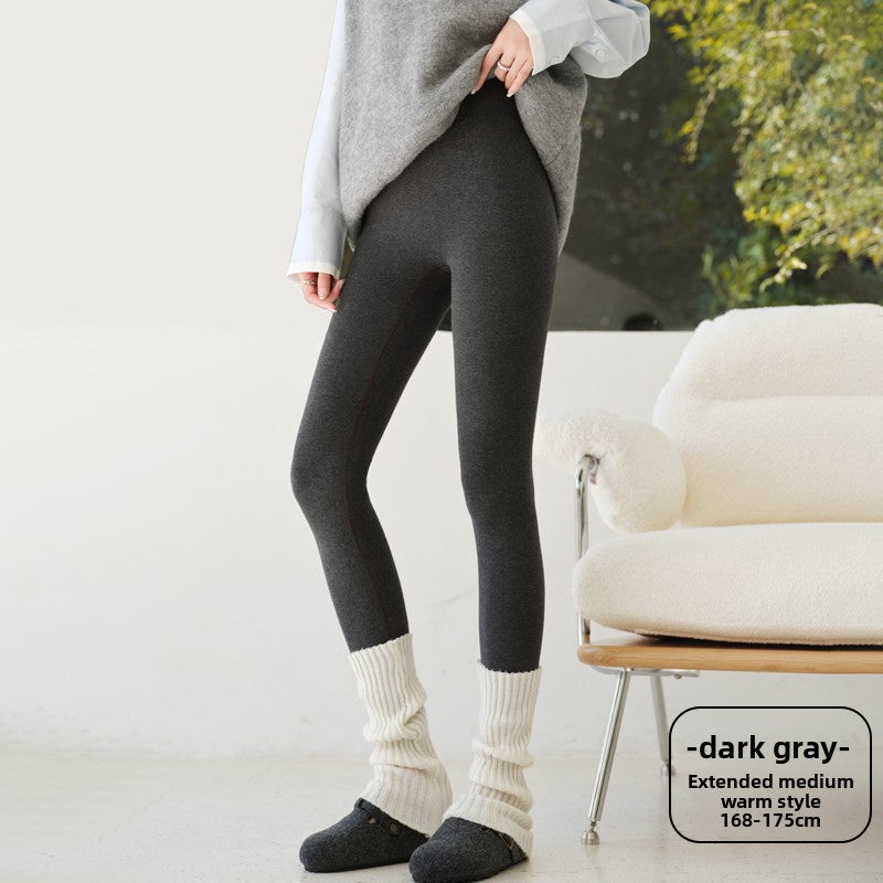 Cashmere and silk fleece-lined leggings