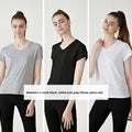 Women’s V-Neck T-Shirt | Ice Silk Loose Fit Short Sleeve Tee