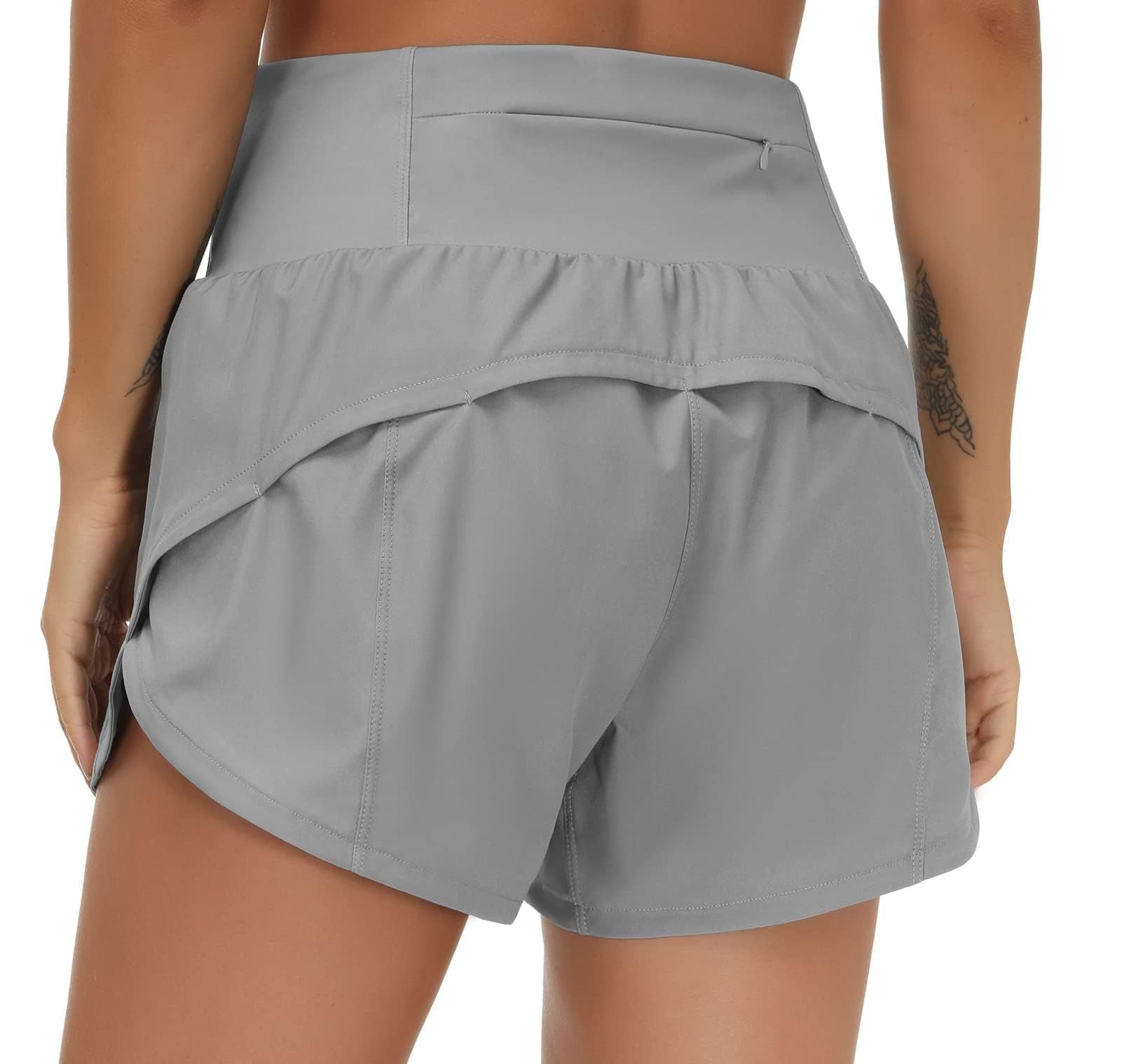 Women’s High-Waisted 4” Quick-Dry Running Shorts with Pocket