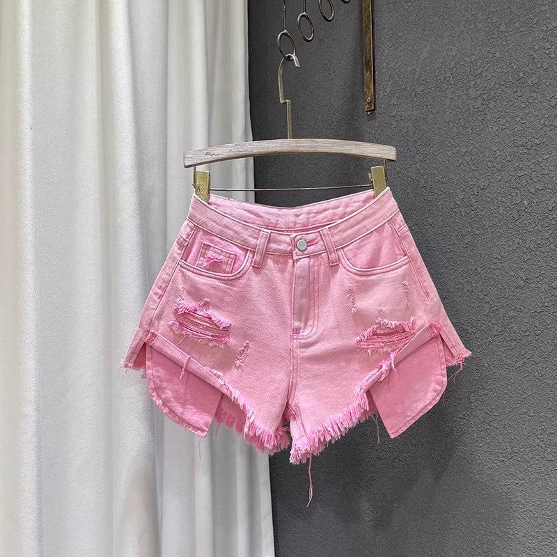Womens Denim Shorts High Waisted – Distressed Jean Shorts for Women