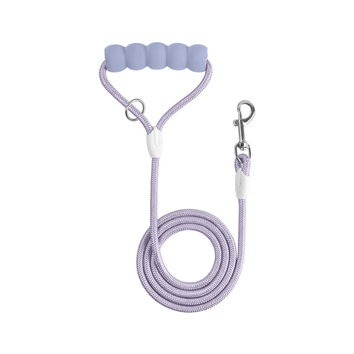 Purple leash only option with bubble cotton handle for dogs