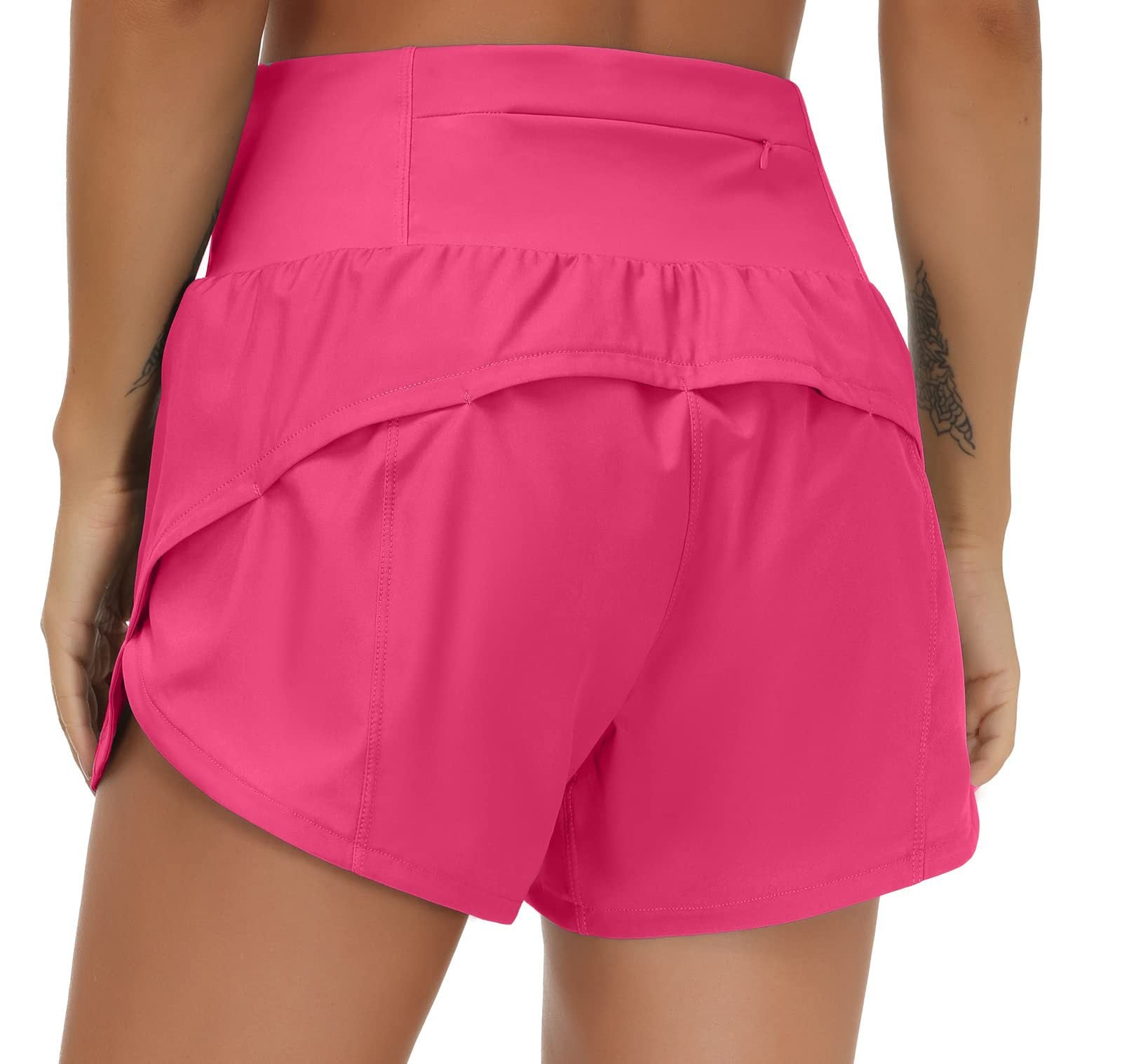Women’s High-Waisted 4” Quick-Dry Running Shorts with Pocket