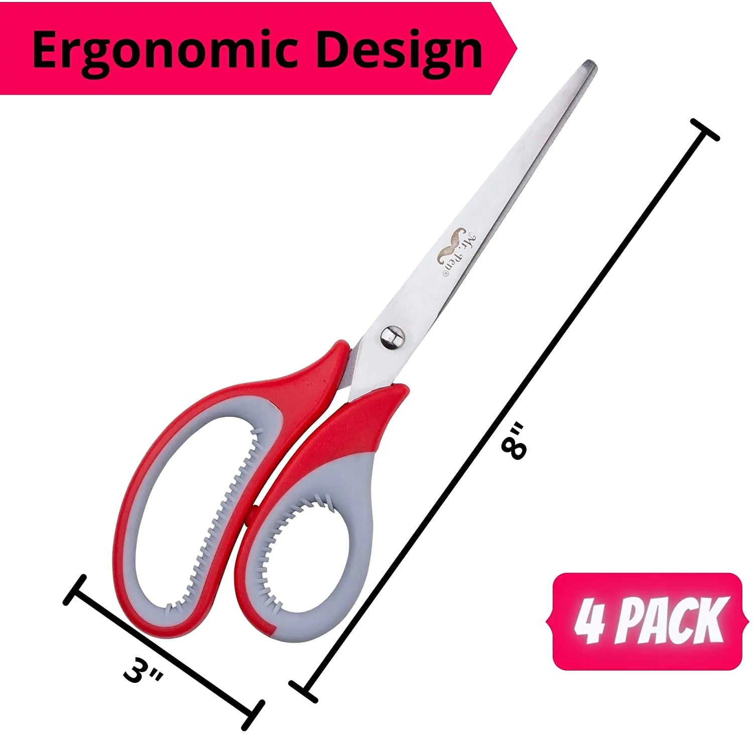 Multipurpose Scissors Pack of 4
