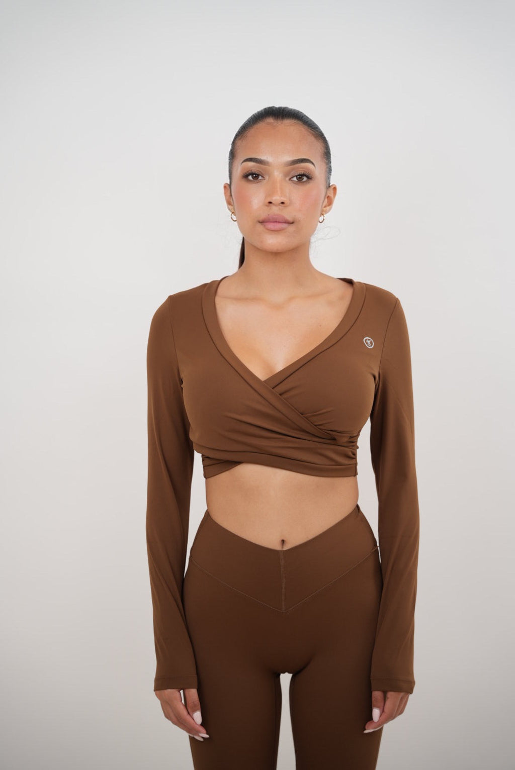 Women’s Elegant Long Sleeve Wrap Top | Activewear & Streetwear
