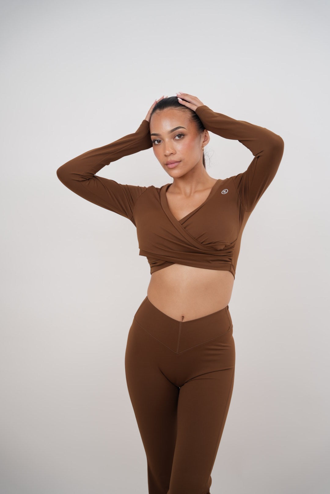 Women’s Elegant Long Sleeve Wrap Top | Activewear & Streetwear