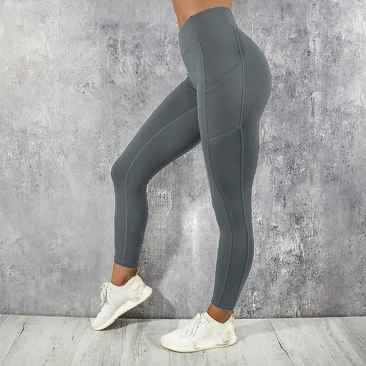 high waisted scrunch butt leggings with phone pocket