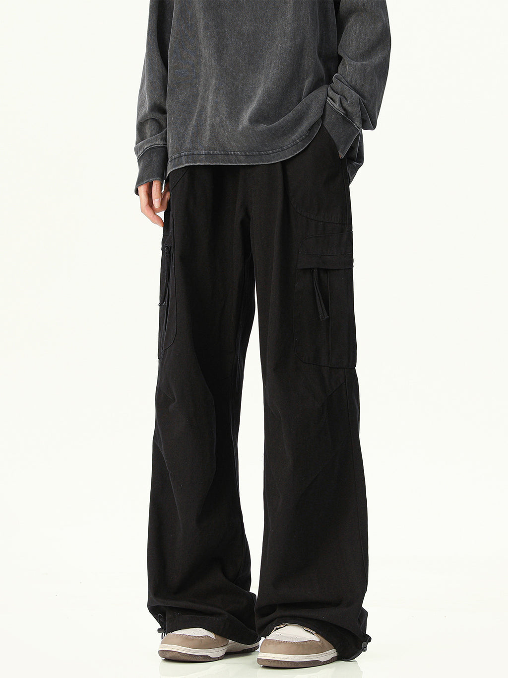 Baggy Cargo Pants for Men | Cotton Streetwear Casual Trousers