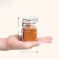 Glass Sealed Storage Jar - Food Grade Airtight Glass Jars with Lids, Illustrated Pattern, 250ml 500ml 1000ml, Durable Eco-Friendly Kitchen Storage Containers