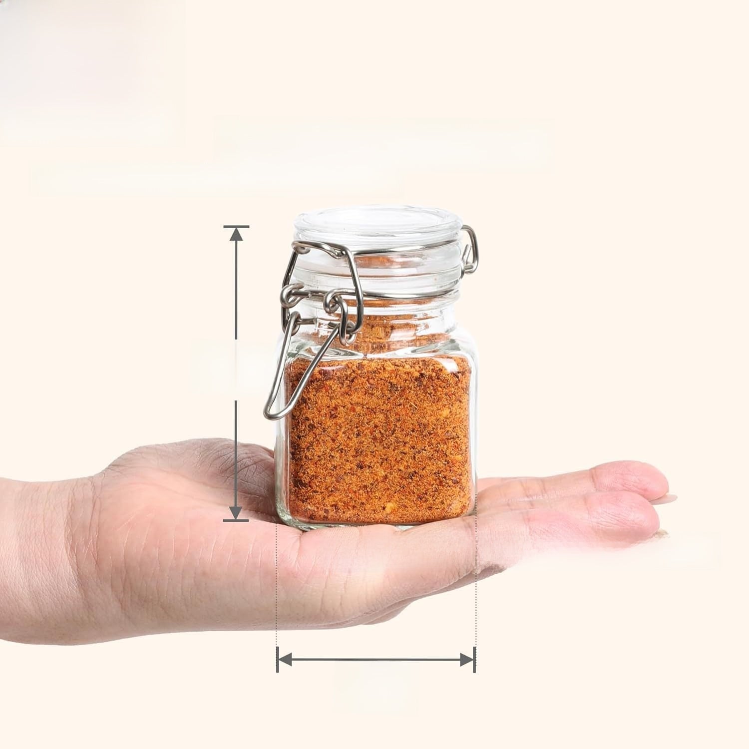 Glass Sealed Storage Jar - Food Grade Airtight Glass Jars with Lids, Illustrated Pattern, 250ml 500ml 1000ml, Durable Eco-Friendly Kitchen Storage Containers