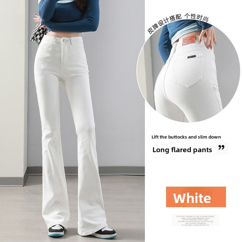 High Waisted Flare Jeans for Women - Bell Bottom Wide Leg Stretch Denim Pants