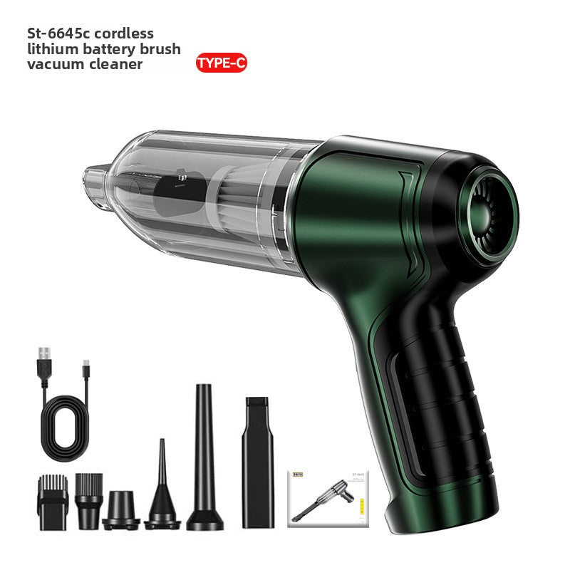 Handheld Cordless Vacuum Cleaner with Blowing and Inflation Functions