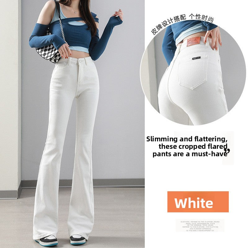 High Waisted Flare Jeans for Women - Bell Bottom Wide Leg Stretch Denim Pants