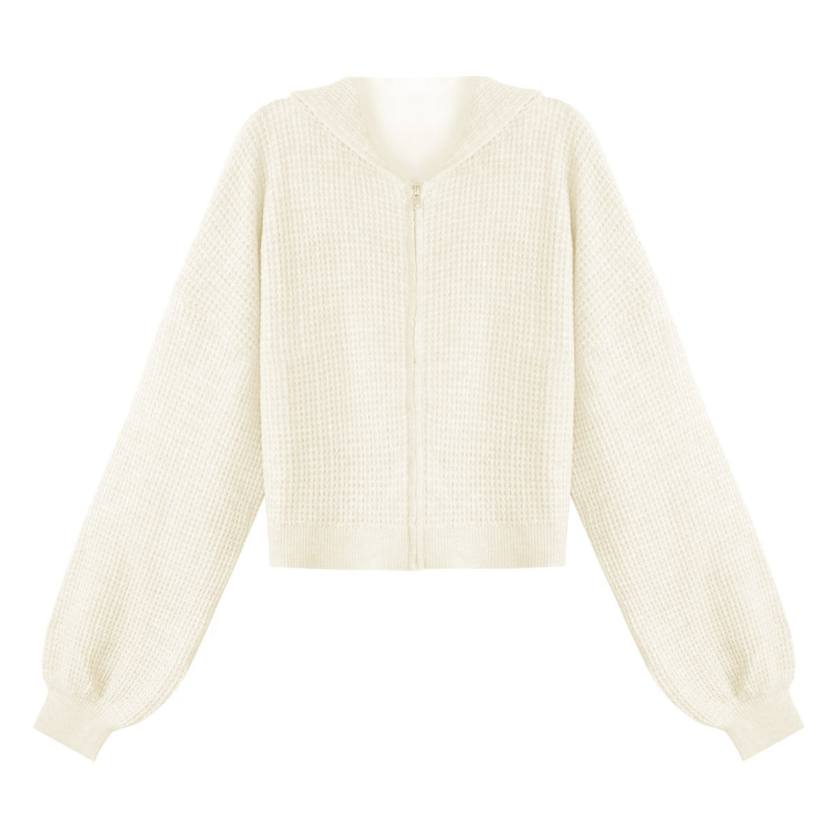Women’s Waffle Knit Zip-Up Hoodie Set