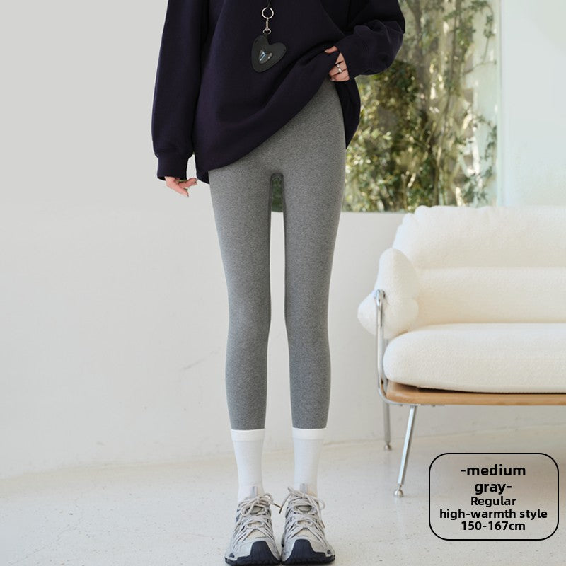 Cashmere and silk fleece-lined leggings