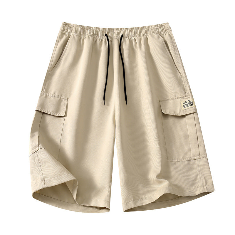 Men’s Elastic Waist Cargo Shorts