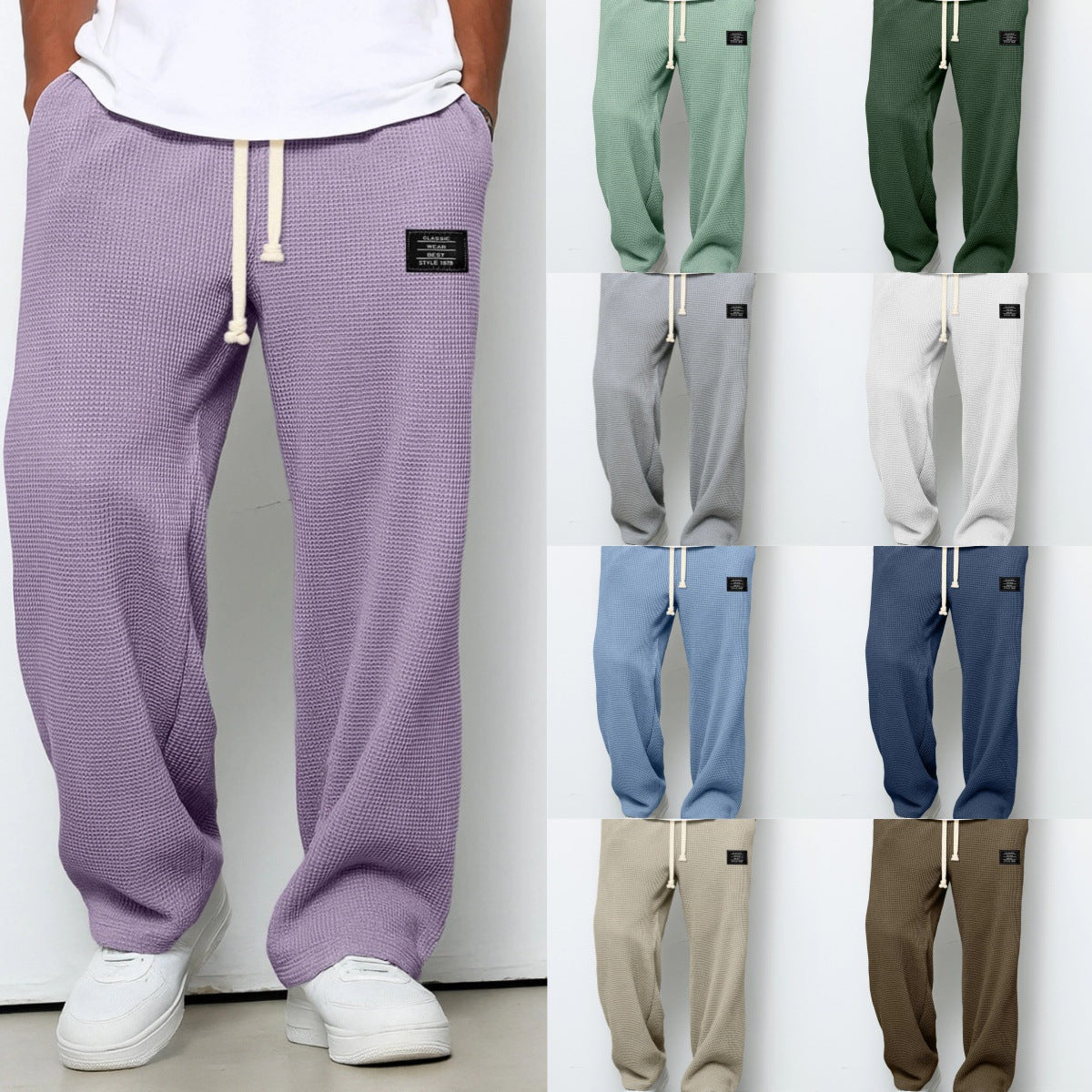Mens Quick Dry Sweatpants | Straight Leg Athletic Joggers