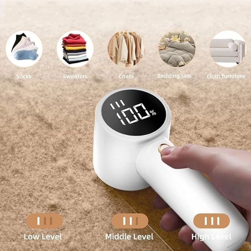 Fabric Shaver for Clothes – USB Rechargeable Lint Remover