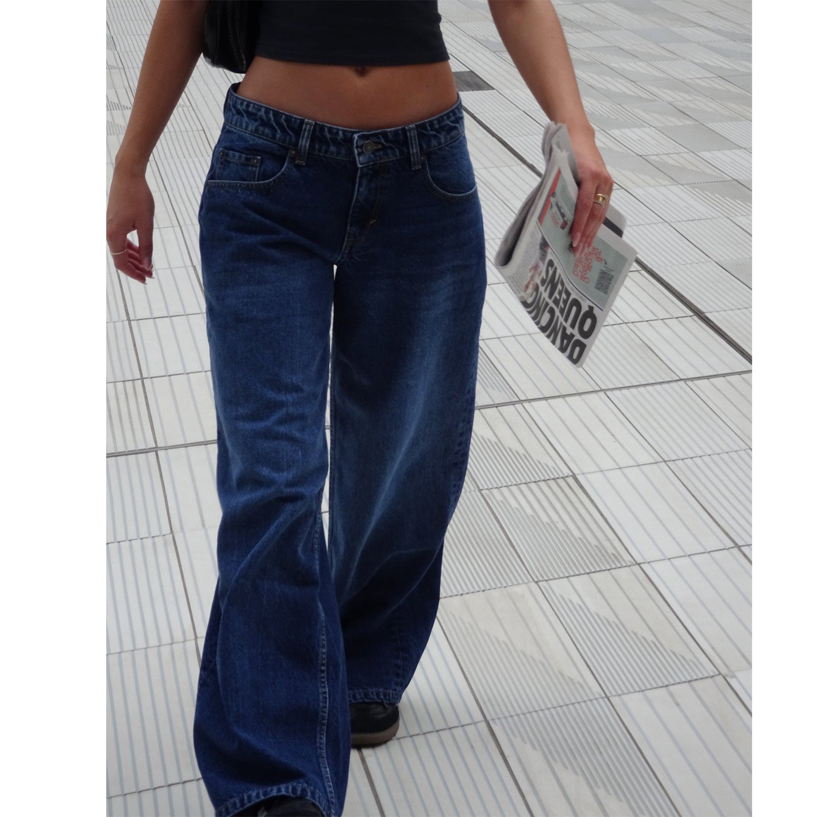High Waisted Straight Leg Women’s Jeans – Comfortable Everyday Denim