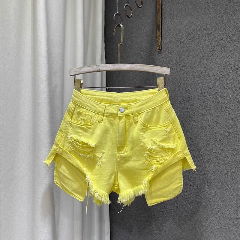 Womens Denim Shorts High Waisted – Distressed Jean Shorts for Women