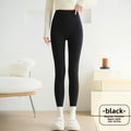 Women’s High-Waist Fleece-Lined Cotton Leggings – Butt Lifting, Skinny Fit, Thermal Stretch Pants